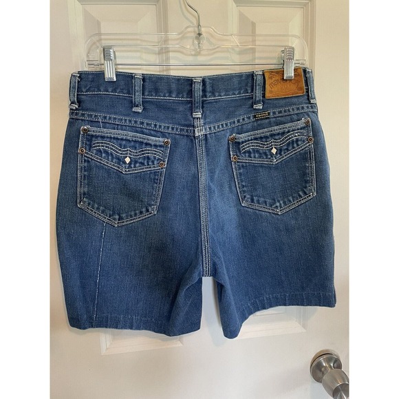 VTG Maverick Jean Shorts Men’s Size 34 Automaticks Denim Retro 5 Pocket Blue - Picture 2 of 6